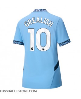 Günstige Manchester City Jack Grealish #10 Heimtrikot Damen 2024-25 Kurzarm